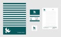 A set of business stationery. Vector templates.